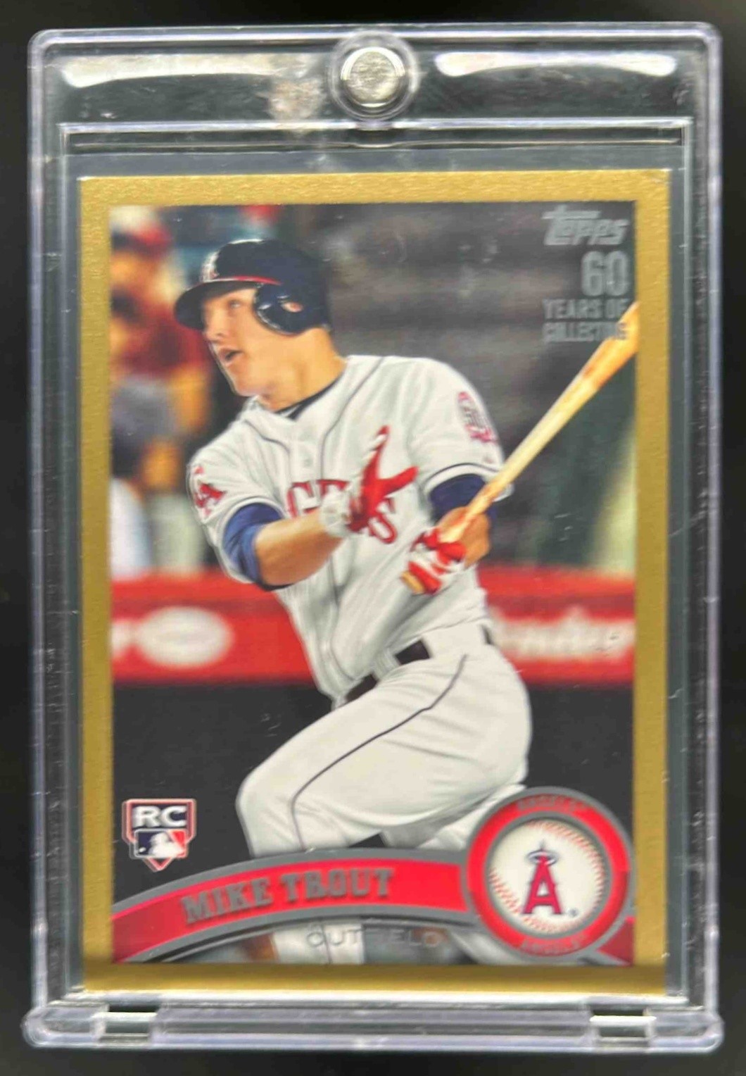 2011 Topps Update Mike Trout RC Gold Rookie #964/2011 Angels