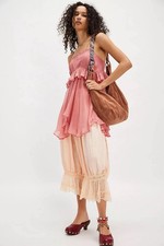 Free People Freya Frill Top Pink/Rose Size: XL NWT