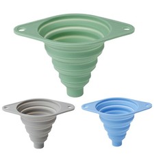Kitchen Funnel Folding Condiment Canning Filler Silicone Funnels For Successful
