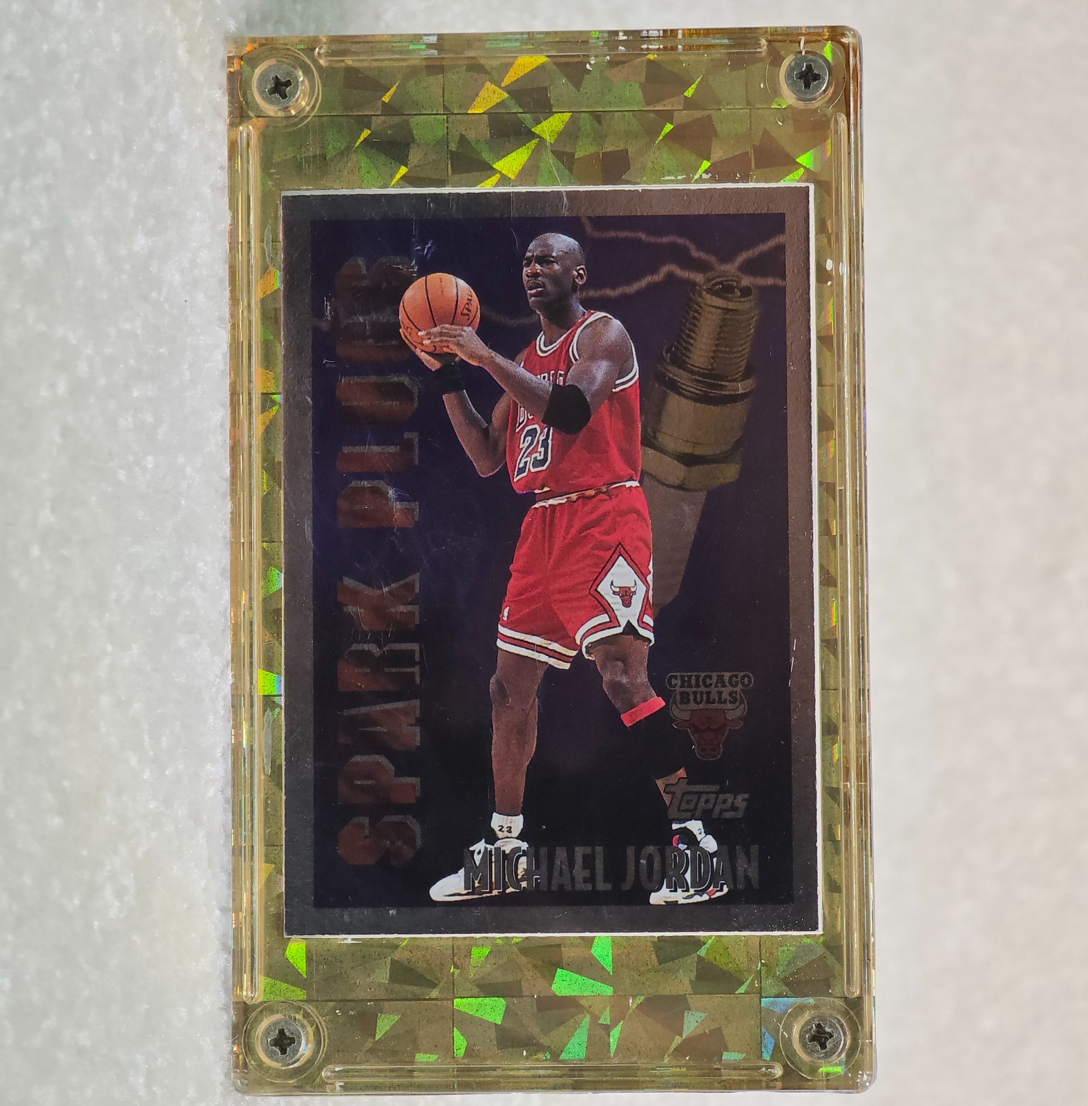 1995/96 Topps MICHAEL JORDAN “SPARK PLUGS” SSP INSERT CHICAGO BULLS #SP2🔥RARE🔥