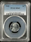 1943  1C  Lincoln Wheat One Cent  PCGS MS65  58321983