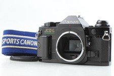  Near MINT W/Strap Canon AE-1 Program Black Body 35mm Film Camera From JAPAN