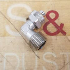 Parker C3BPL8/10-3/8 Pneumatic Stud Elbow, Tube To Male Thread, 90 Degree - NEW