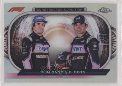 2022 Chrome Formula 1 Constructor Coalition Fernando Alonso Esteban Ocon 2oj