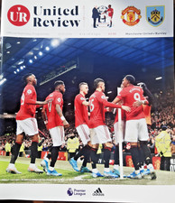 Manchester United v Burnley programme and cuttings 2019/20 - Premier League