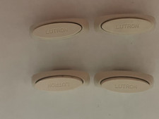 NEW qty.4 Lutron Ivory Light Switch Knob Slider Slide Replacement