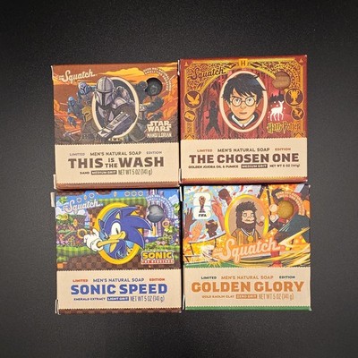 LOT OF 4! Dr Squatch Limited Edition Soap Bars 5oz Bars **FREE SHIPPING**