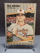 1989 Fleer - Billy Ripken #616 Black Box on Bat Knob Baltimore Orioles