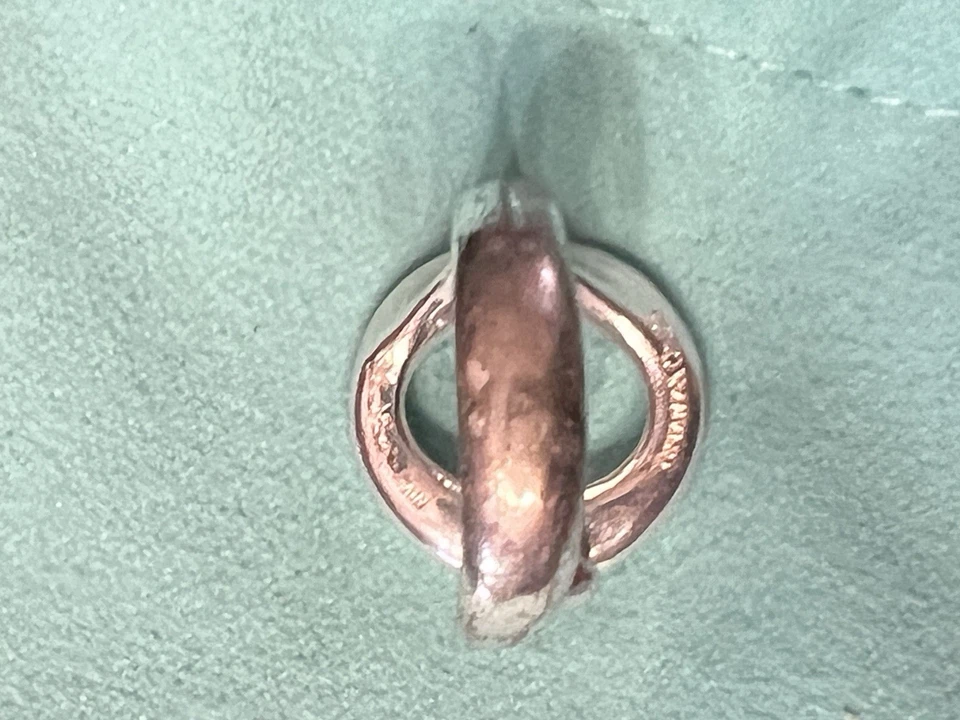 Tiffany & Co Silver Large Elsa Peretti Sevillana O Signet Ring Size 7.5 with Bag - Image 4 of 4