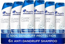 Head & Shoulders Classic Clean Anti Dandruff Shampoo 6 x 250ml Multipack Box 12.39 per litre