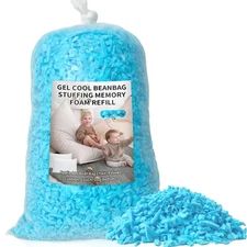 Bean Bag Filler, 5lbs Shredded Memory Foam Filling, Soft Pillow Stuffing Bean...