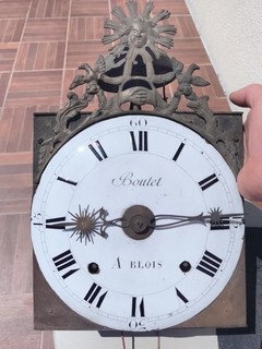Ancien Mécanisme D'horloge De Comtoise Soleil Pour Pièces Ou À Restaurer.