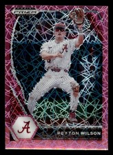 2021 Panini Prizm Draft Picks Prizms Pink Velocity #66 Peyton Wilson