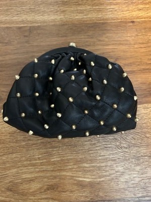 Black Thomas Wylde Leather MICRO BAG  with Matte Gold Studs - VERY RARE
