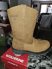 Wolverine Men  10" Wellington Work Boots steel toe
