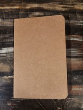 5.5" X 3.5" Kraft Paper Notebooks- Set Of 12 60 Pages Each