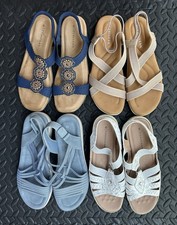 Job Lot of 4 Pairs Cerulean Ladies Sandals, All UK Size 6, Excellent Condition