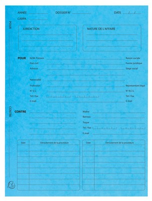 Exacompta 5x 25er Aktendeckel Procedure elfenbein 25x32cm - Türkis - 445102E
