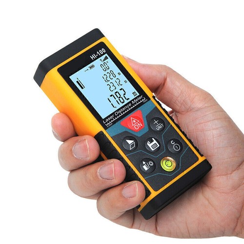 100M Precision Handheld Infrared Distance Meter Measuring Device ...