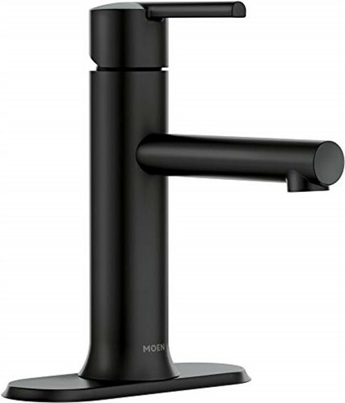 Moen Arlys Matte Black One Handle Bathroom Faucet 84770BL for sale