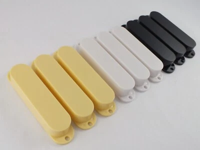 GUITARS ELECTRIC 3 geschlossene Single Coil Tonabnehmer Abdeckungen glänzend für Stratocaster Gitarre in 3 Farben