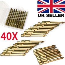 40x 6mm Tungsten Carbide Drill Bit Glass Tile Marble Mirror Ceramic Spear Head