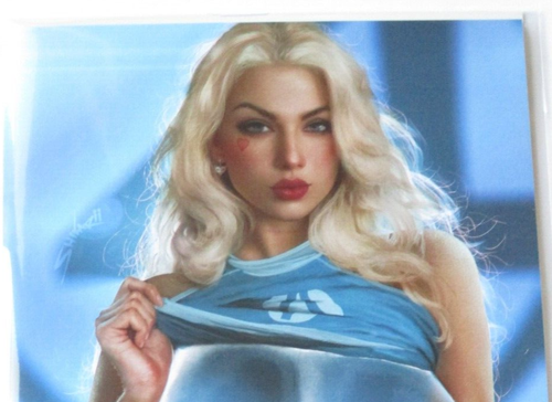RARE SHAWNS PERSONAL COPY FANTASTIC FOUR INVISIBLE WOMAN MISS MEOW LTD 50 RR47