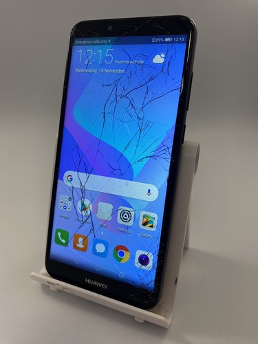 Huawei Y6 2018 ATU-L21 Black Unlocked 16GB 5.7" 13MP Android Smartphone Cracked - Picture 4 of 13