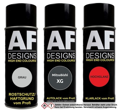 Spraydose für Mitsubishi XG Majorca Black Metallic Klarlack Grundierung