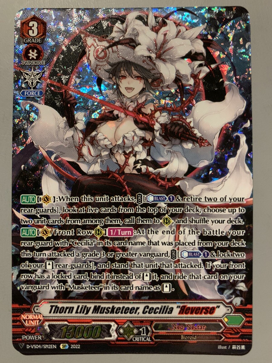 CARDFIGHT VANGUARD THORN LILY MUSKETEER CECILIA 