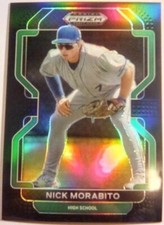 Panini Prizm BLACK Draft Picks Nick Morabito High School #PDP75 NMOB