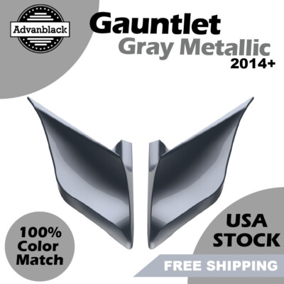 Gauntlet Gray Metallic Extended Stretched Side Cover Fits 2014+ Harley Davidson
