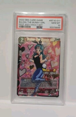 2022 Bulma The Bunny Girl Fest Stamped DBS PSA 10 | eBay