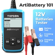 TOPDON AB101 100-2000 CCA Automotive Alternator Analyzer Flooded AGM Gel Types