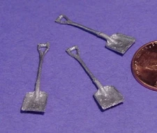 O SCALE On3/On30 D HANDLE SHOVELS WISEMAN MODEL SERVICES DETAIL PARTS #O294