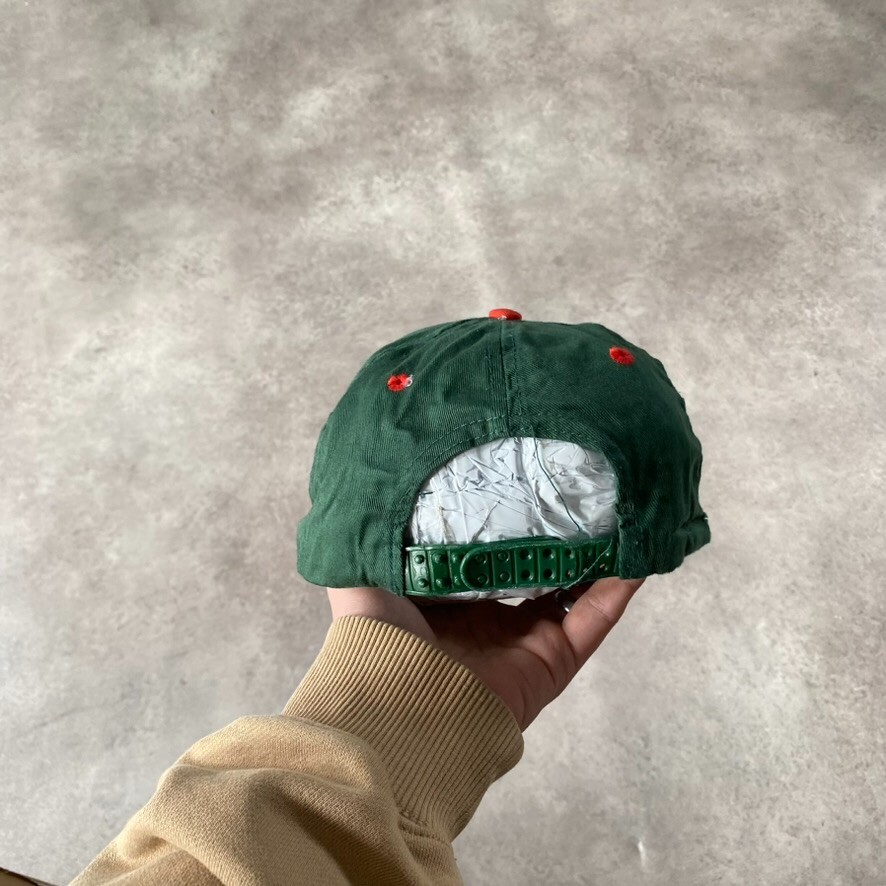Syracuse SnapBack Hat Mens Embroidered Adjustable Cap Green Orange image 4