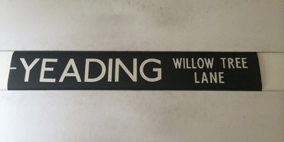 London Vintage Bus Rollo 36'' 1977 - Yeading Willow Tree Lane