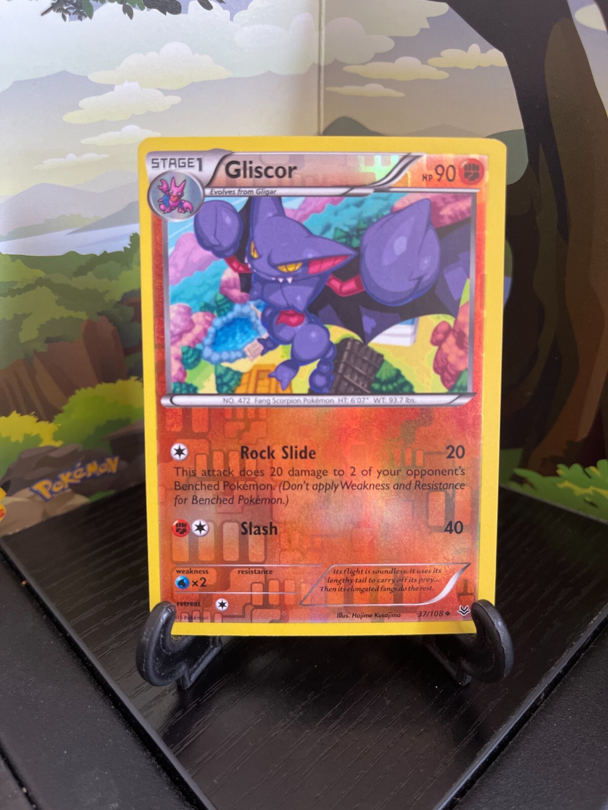 Gliscor 37/108 - Roaring Skies - Uncommon - Reverse Holo - Pokemon Card TCG - LP