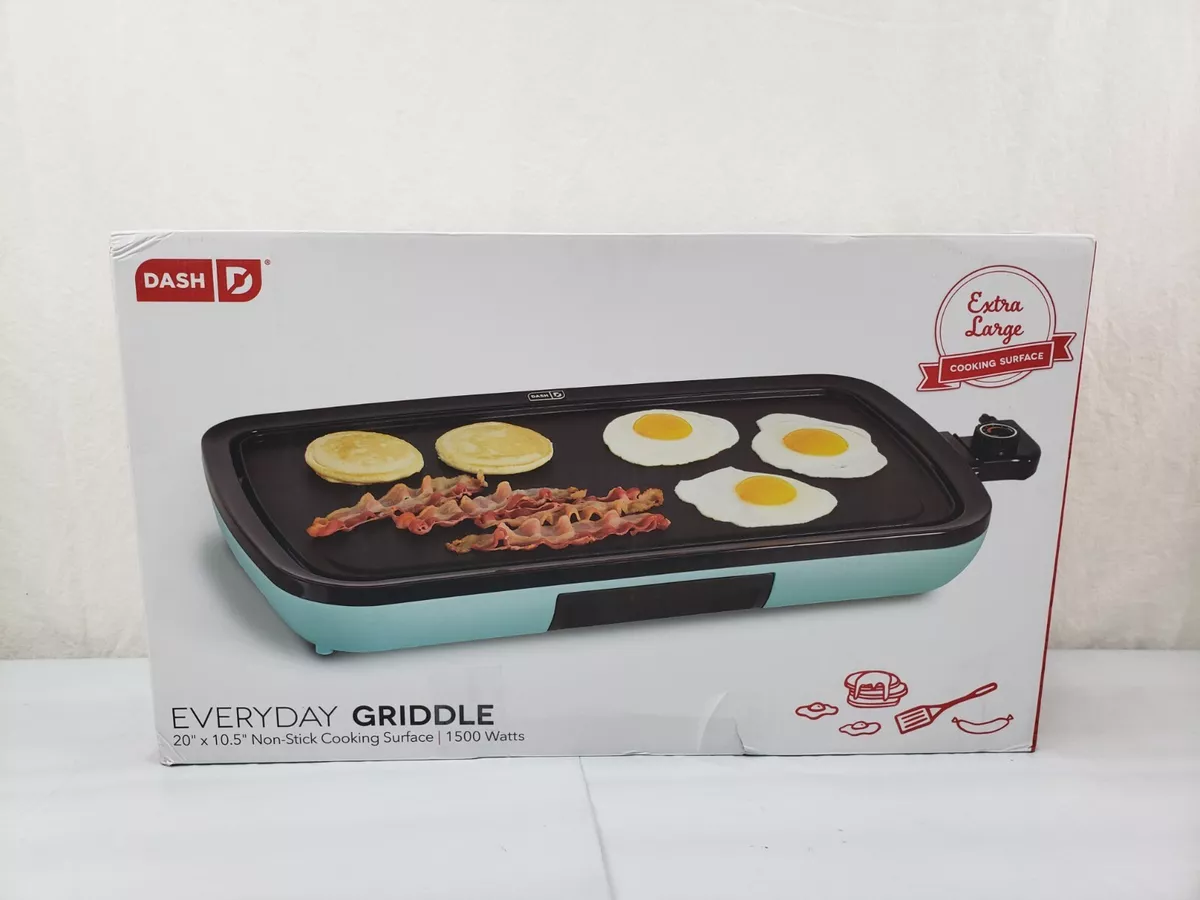 New DASH Everyday 20 x 10.5 Non Stick Electric Griddle For Pancakes  Quesadillas