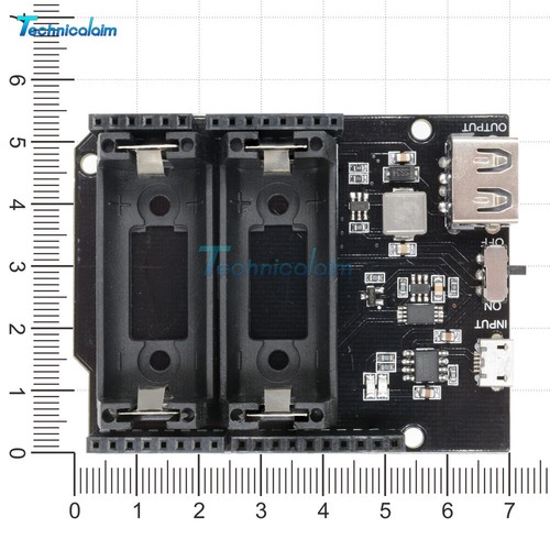 16340 Battery Shield ESP8266 ESP32 Power Supply Module Power Bank Arduino UNO R3 - Bild 2 von 12