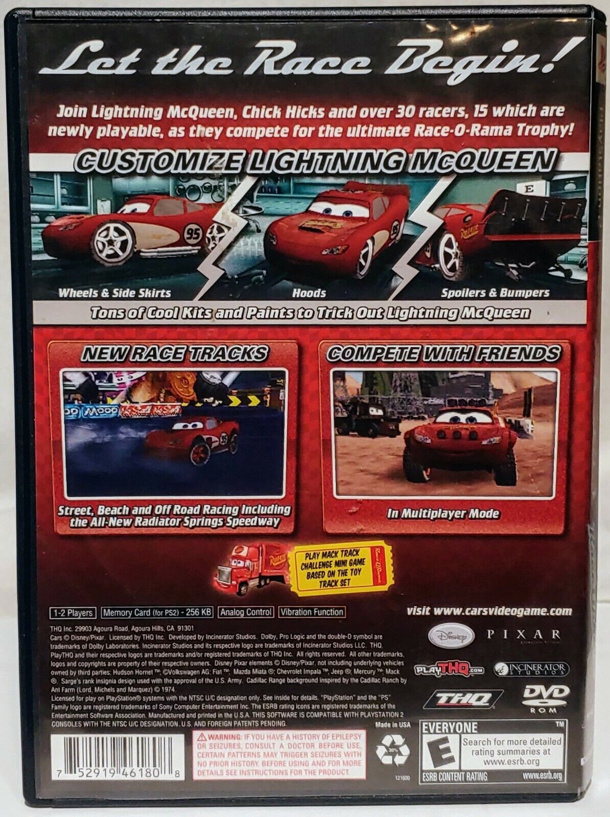 Cars: Race-O-Rama (USA) PS2 ISO - CDRomance