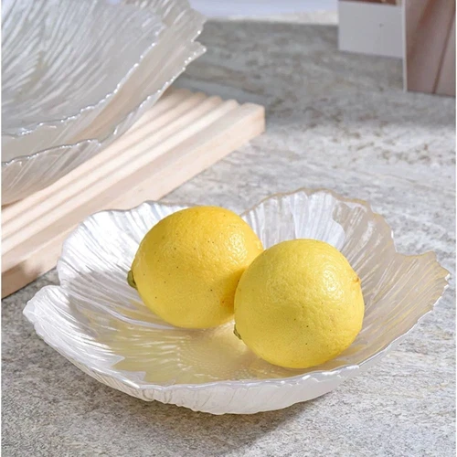 Versatile Art Glass Bowl Crystal Glass Dessert Dish Modern Candy Tray Snack* - Picture 7 of 21