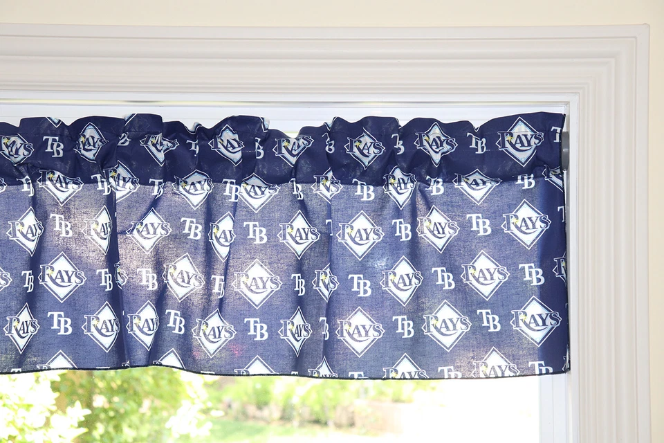 Tampa Bay Rays Baseball Sports Team Window Valance/Curtain 58" Wide - Изображение 3 из 3