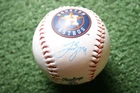 George Springer Autographed Houston Astros Logo Replica Baseball (Smudged Auto)