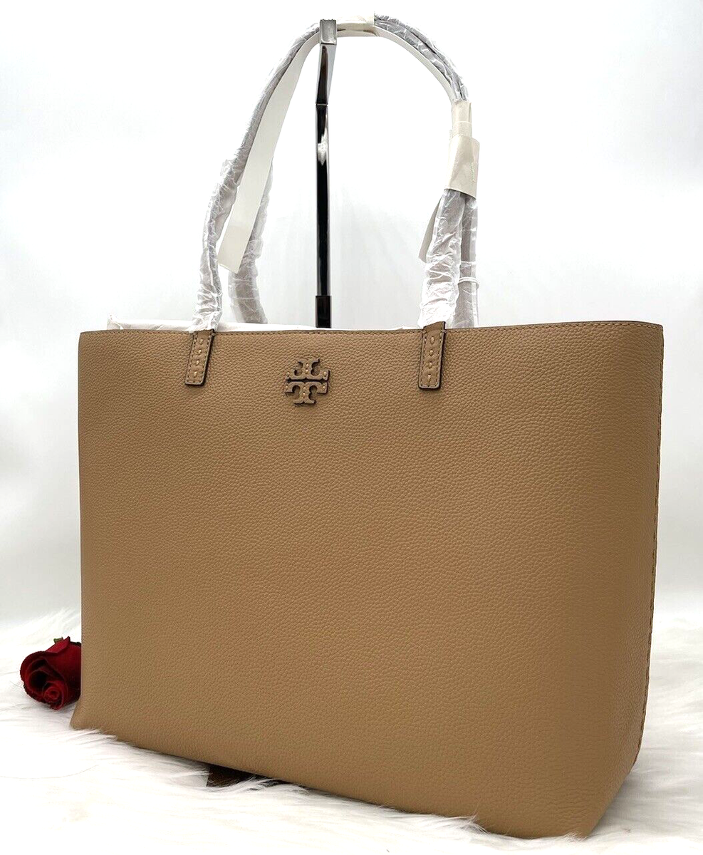 NWT AUTH NEW Tory Burch Women's McGraw Pebbled Leather Tote