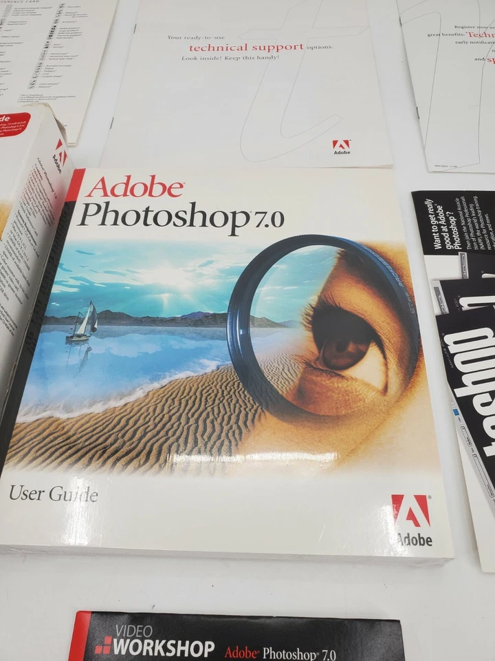 Adobe Photoshop 7.0 for Apple Mac Macintosh Computers OSX OS9 ACCESSORIES ONLY - Image 3 of 4
