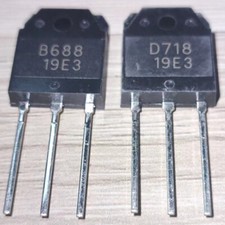 5pair(10pcs) Original 2SB688 & 2SD718 KEC Transistor B688 & D718