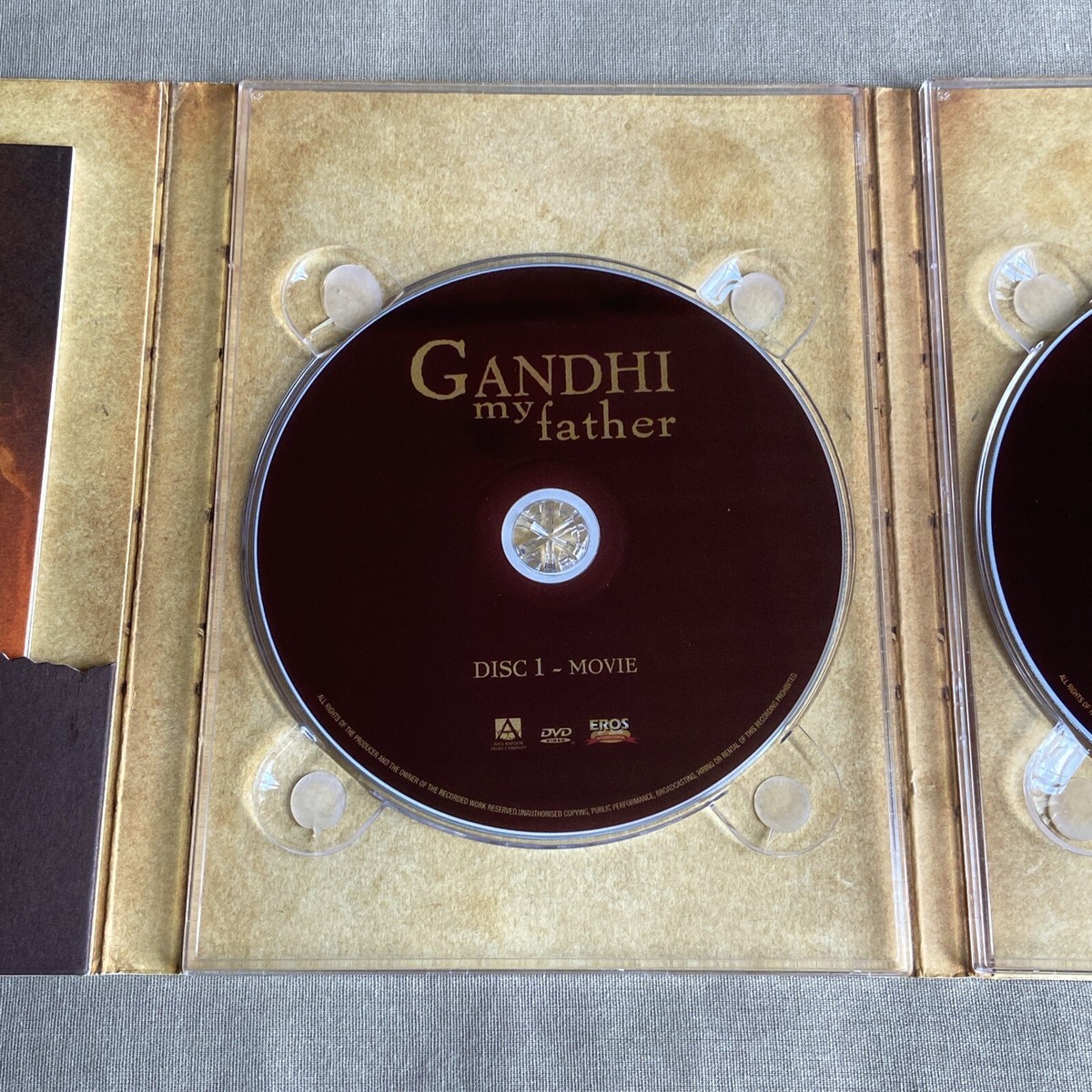 Gandhi My Father (DVD CD 2007) W/ Insert India History Drama