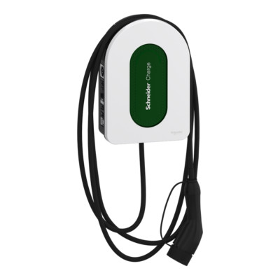 Schneider Electric Smart Wallbox, 11kW, T2 Cable 7m, 6mA Detection, Indoor/Outdoor,