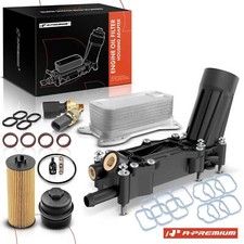 Engine Oil Filter Housing Adapter w/Oil Cooler for Chrysler Dodge Jeep Ram 14-19